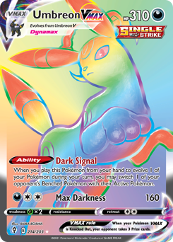 Umbreon VMAX #214 Umbreon VMAX - Evolving Skies - #214 - Pokemon TCG card