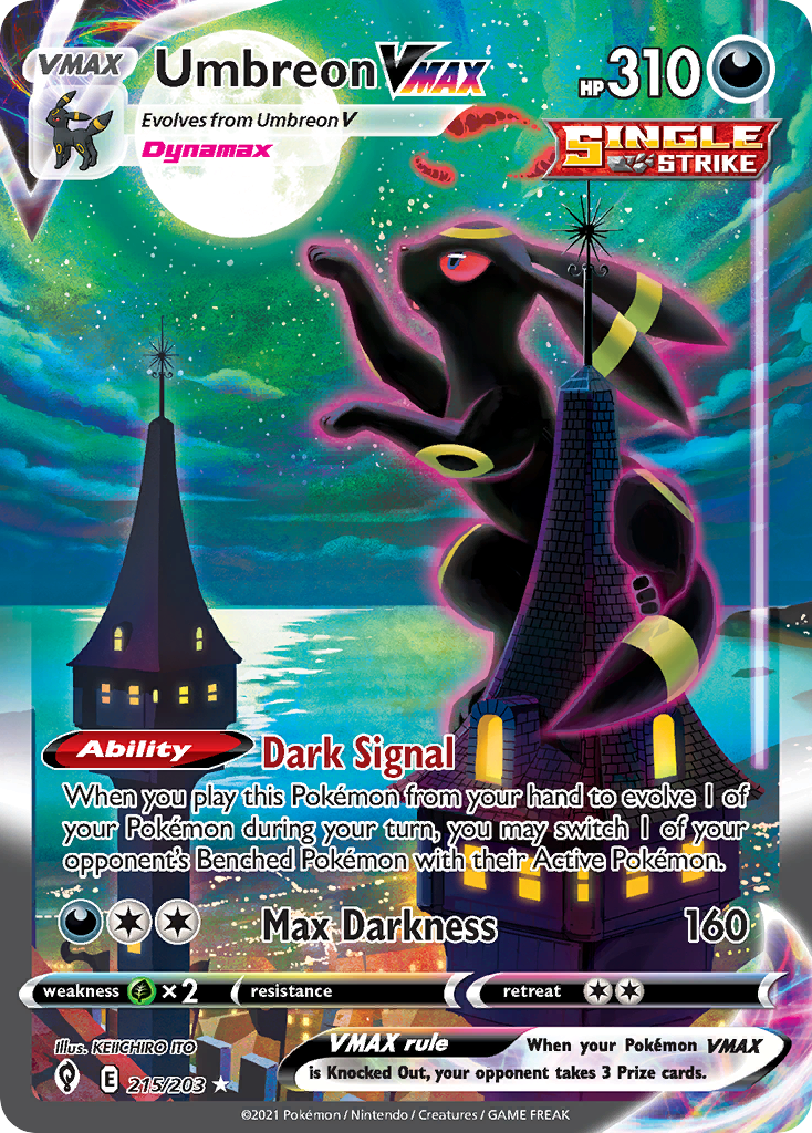 Umbreon VMAX - Evolving Skies - #215 - Pokemon TCG card