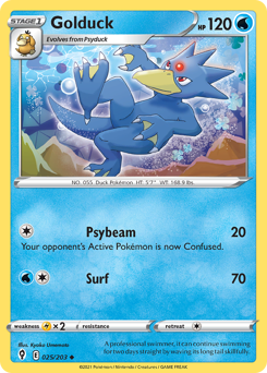 Golduck #25 Golduck - Evolving Skies - #25 - Pokemon TCG card