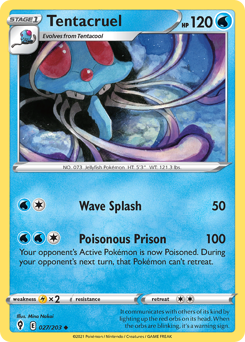 Tentacruel #27 Tentacruel - Evolving Skies - #27 - Pokemon TCG card