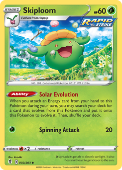 Skiploom - Evolving Skies - #3 - Pokemon TCG card