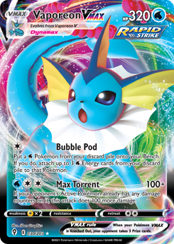 Vaporeon VMAX #30 Vaporeon VMAX - Evolving Skies - #30 - Pokemon TCG card
