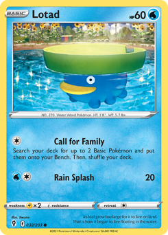 Lotad #32 Lotad - Evolving Skies - #32 - Pokemon TCG card