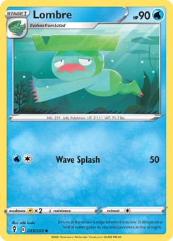 Lombre - Evolving Skies - #33 - Pokemon TCG card