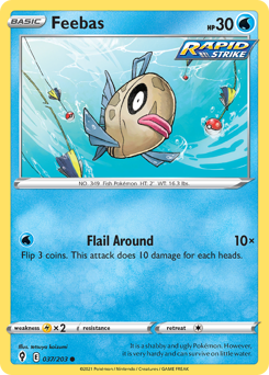 Feebas #37 Feebas - Evolving Skies - #37 - Pokemon TCG card