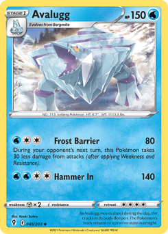 Avalugg #45 Avalugg - Evolving Skies - #45 - Pokemon TCG card