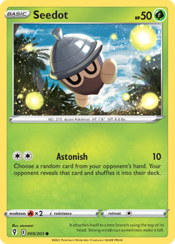 Seedot - Evolving Skies - #5 - Pokemon TCG card