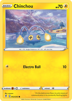 Chinchou #52 Chinchou - Evolving Skies - #52 - Pokemon TCG card