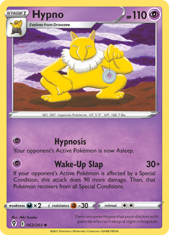 Hypno #62 Hypno - Evolving Skies - #62 - Pokemon TCG card