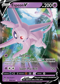 Espeon V #64 Espeon V - Evolving Skies - #64 - Pokemon TCG card