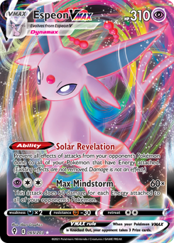 Espeon VMAX #65 Espeon VMAX - Evolving Skies - #65 - Pokemon TCG card