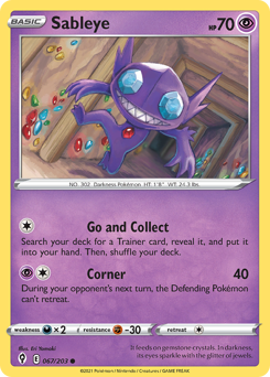 Sableye - Evolving Skies - #67 - Pokemon TCG card