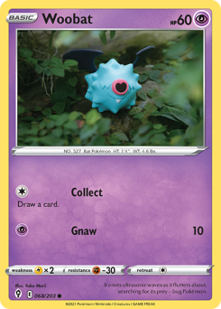Woobat - Evolving Skies - #68 - Pokemon TCG card