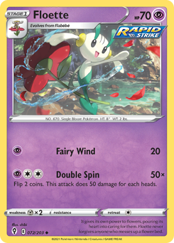 Floette #72 Floette - Evolving Skies - #72 - Pokemon TCG card