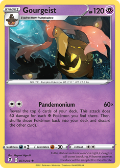 Gourgeist #77 Gourgeist - Evolving Skies - #77 - Pokemon TCG card