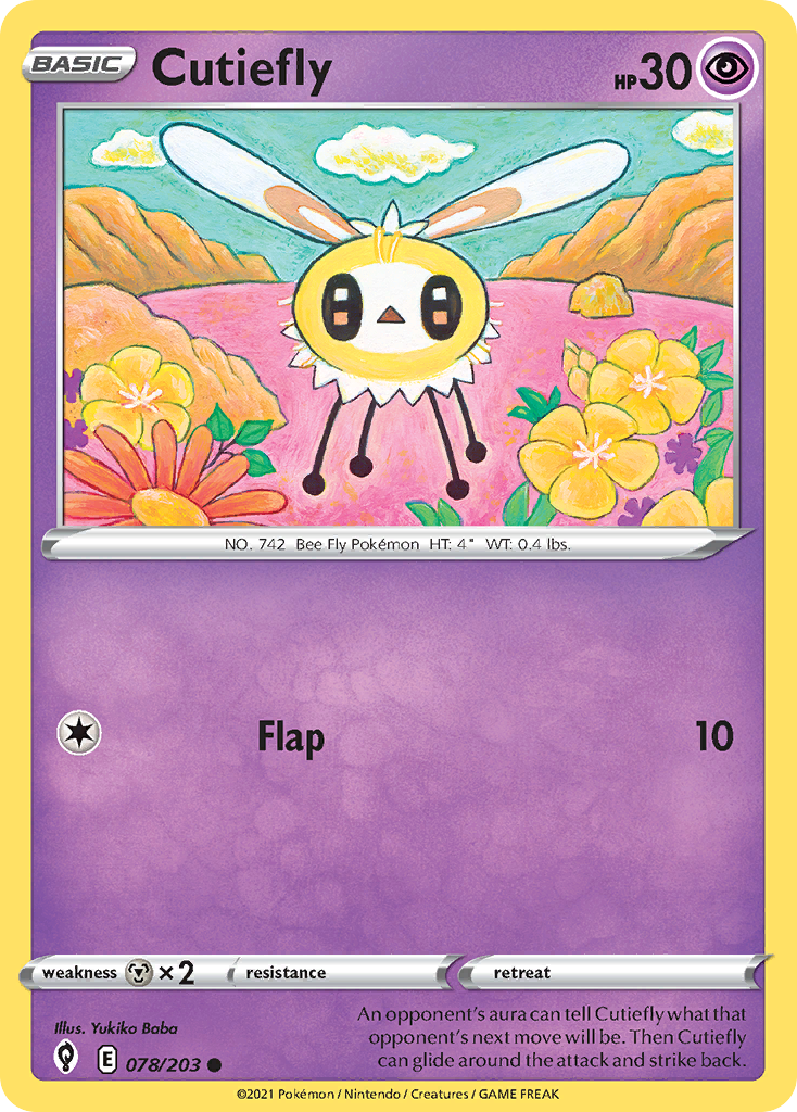 Cutiefly - Evolving Skies - #78 - Pokemon TCG card