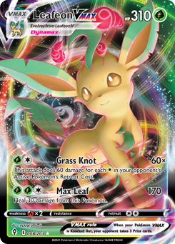 Leafeon VMAX #8 Leafeon VMAX - Evolving Skies - #8 - Pokemon TCG card