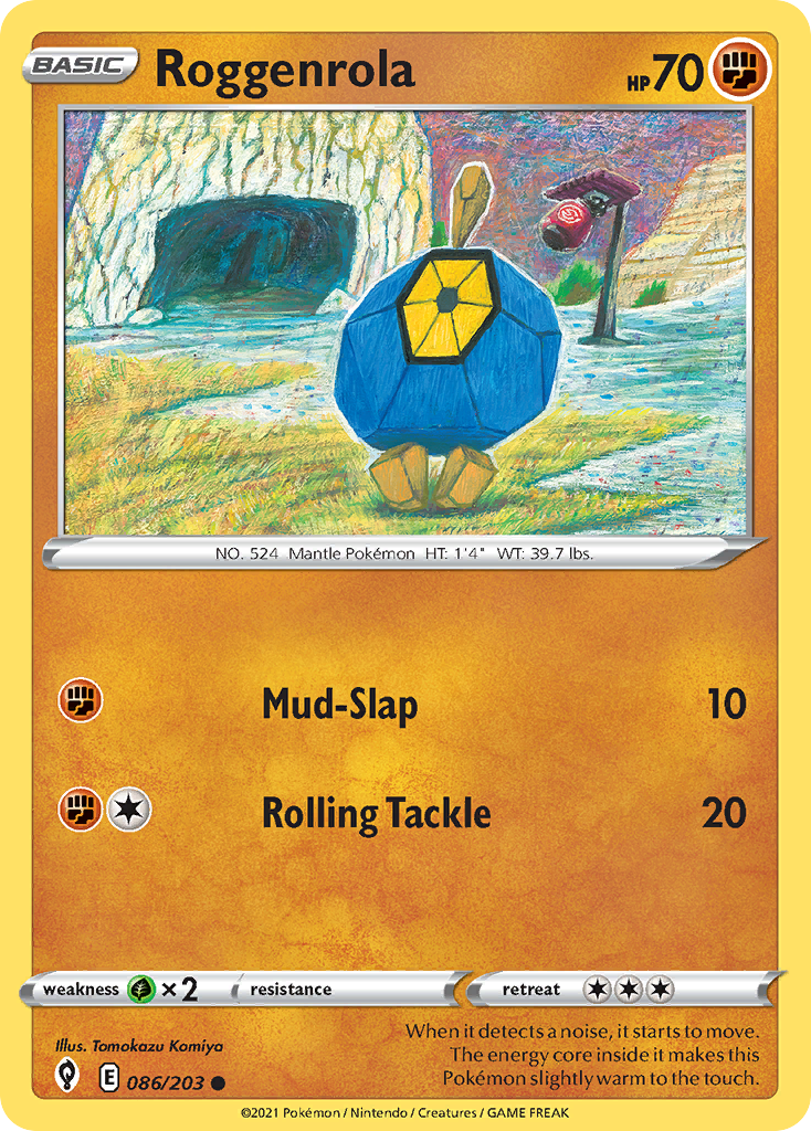 Roggenrola - Evolving Skies - #86 - Pokemon TCG card