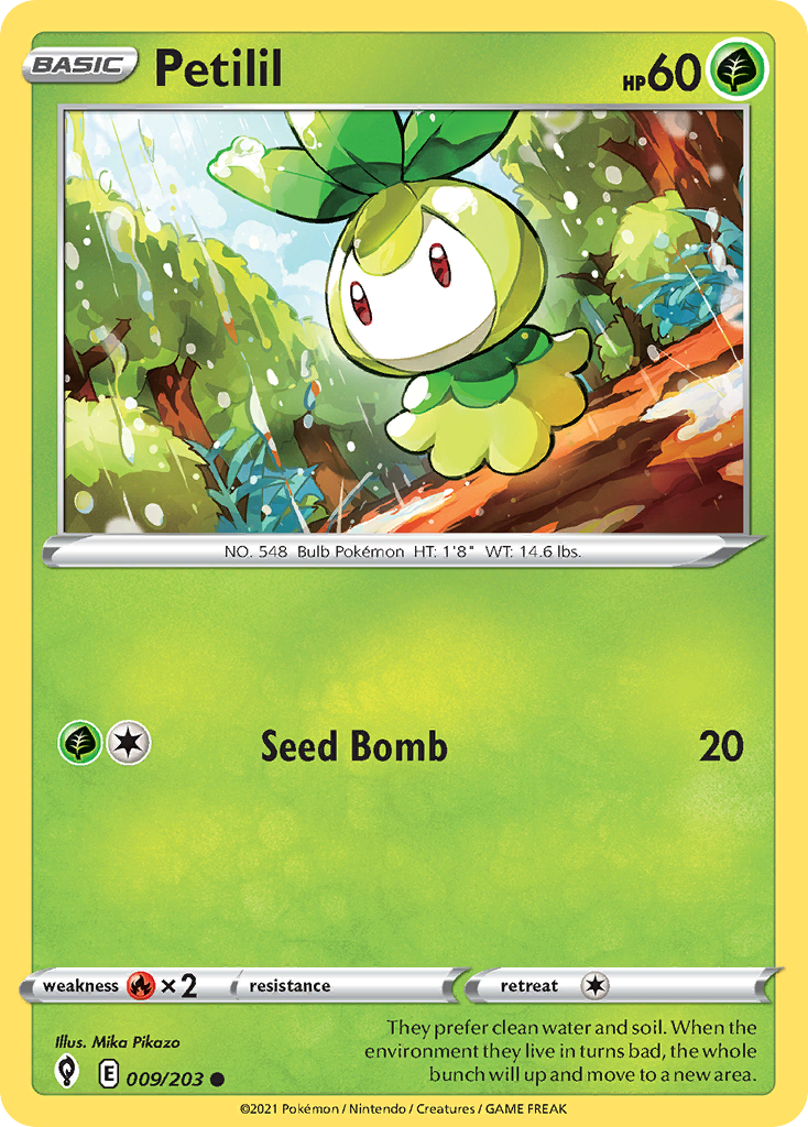 Petilil - Evolving Skies - #9 - Pokemon TCG card