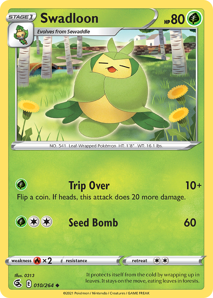 Swadloon - Fusion Strike - #10 - Pokemon TCG card
