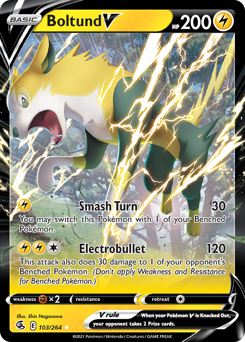 Boltund V #103 Boltund V - Fusion Strike - #103 - Pokemon TCG card