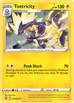Toxtricity #107 Toxtricity - Fusion Strike - #107 - Pokemon TCG card