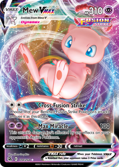 Mew VMAX - Fusion Strike - #114 - Pokemon TCG card