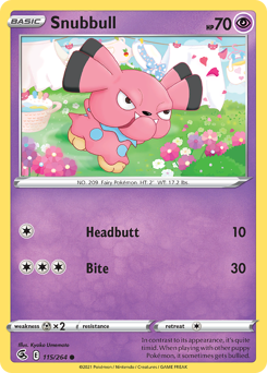 Snubbull - Fusion Strike - #115 - Pokemon TCG card