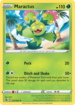 Maractus #12 Maractus - Fusion Strike - #12 - Pokemon TCG card