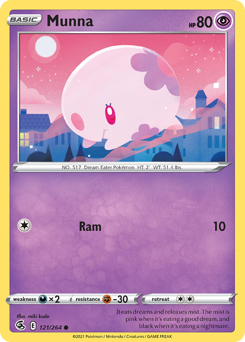 Munna - Fusion Strike - #121 - Pokemon TCG card