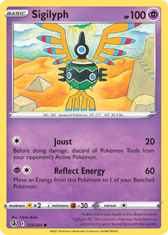 Sigilyph #123 Sigilyph - Fusion Strike - #123 - Pokemon TCG card