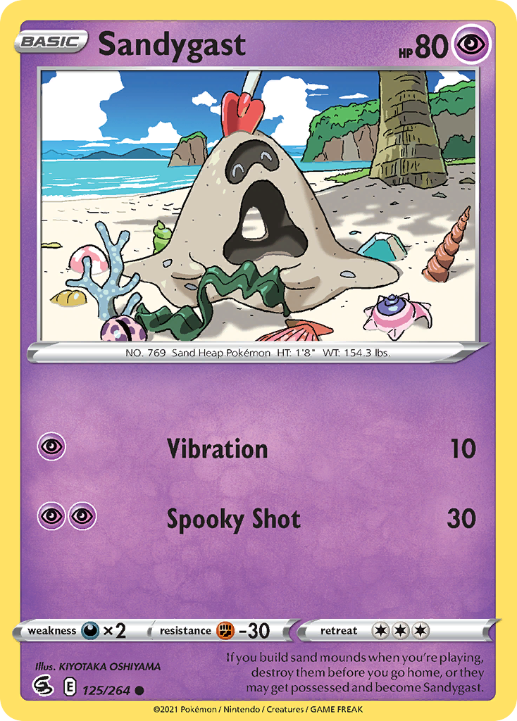 Sandygast - Fusion Strike - #125 - Pokemon TCG card