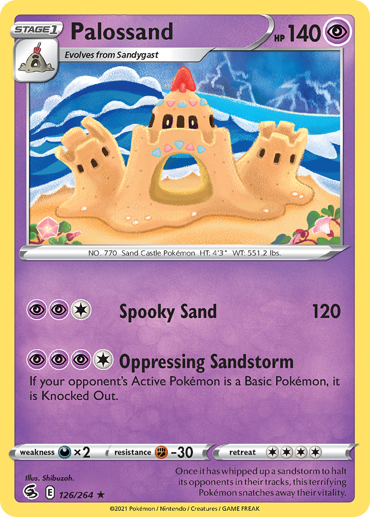 Palossand - Fusion Strike - #126 - Pokemon TCG card