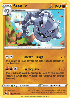 Steelix - Fusion Strike - #139 - Pokemon TCG card