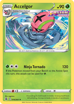 Accelgor - Fusion Strike - #14 - Pokemon TCG card