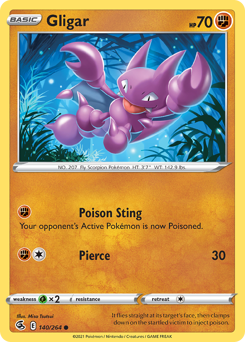 Gligar - Fusion Strike - #140 - Pokemon TCG card