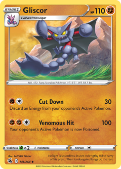 Gliscor - Fusion Strike - #141 - Pokemon TCG card