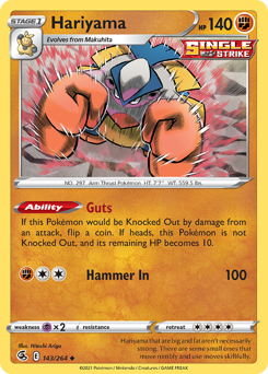 Hariyama #143 Hariyama - Fusion Strike - #143 - Pokemon TCG card