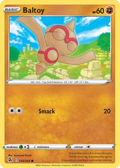 Baltoy - Fusion Strike - #144 - Pokemon TCG card