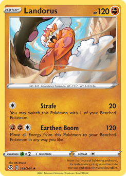 Landorus #148 Landorus - Fusion Strike - #148 - Pokemon TCG card