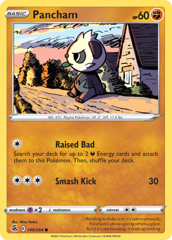 Pancham - Fusion Strike - #149 - Pokemon TCG card