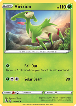Virizion - Fusion Strike - #15 - Pokemon TCG card