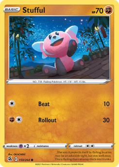 Stufful - Fusion Strike - #150 - Pokemon TCG card