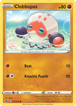 Clobbopus #152 Clobbopus - Fusion Strike - #152 - Pokemon TCG card