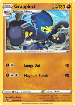 Grapploct - Fusion Strike - #153 - Pokemon TCG card