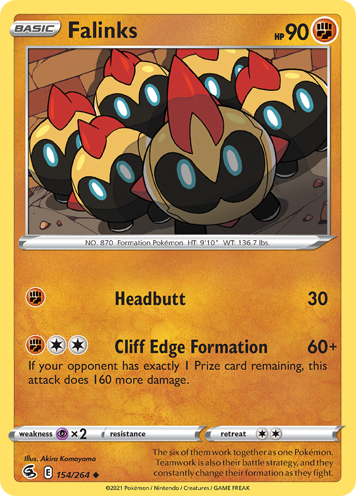 Falinks - Fusion Strike - #154 - Pokemon TCG card