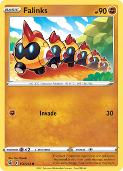 Falinks - Fusion Strike - #155 - Pokemon TCG card
