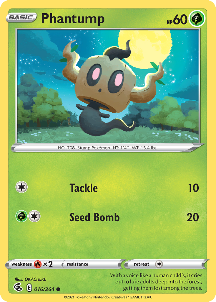 Phantump - Fusion Strike - #16 - Pokemon TCG card