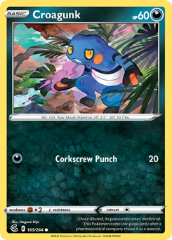 Croagunk - Fusion Strike - #165 - Pokemon TCG card