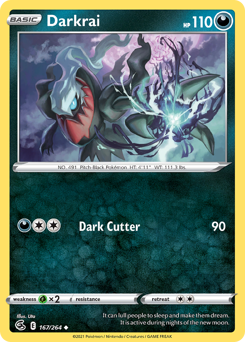 Darkrai - Fusion Strike - #167 - Pokemon TCG card